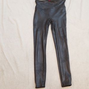 Spanx Faux Leather High Waist Leggings M